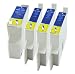 Electronics : Two Sets (8 Pks) Compatible Ink Cartridges for Epson Stylus C70/C80 Printer