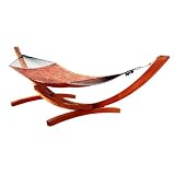VIFAH V138G Wood Hammock Stand in Classic Arc Design