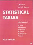 Statistical Tables for Science, Engineering, Business Management and Finance