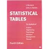 Statistical Tables: for Science, Engineering, Psychology, Business, Management and Finance