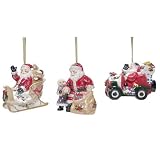 Royal Albert Santa on His Way Old Country Rose Musical Ornament