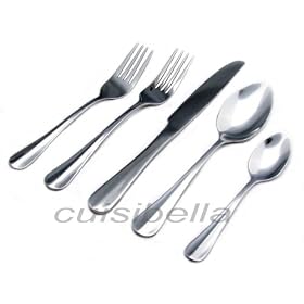 Perla Collection 20 pc Flatware set 18/10 Stainless Steel