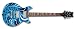 Daisy Rock Elite Custom Guitar, Blue Kaleidoscope