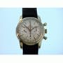 Vintage/Antique watch: Men's Omega Seamaster Chronograph Watch -14k Gold Bezel -& Stainless Steel Back - Manual Hand Wind Movement - 1950's