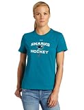 NHL Women's San Jose Sharks Authentic Progression Team Short Sleeve Basic Tee (Teal, X-Large)