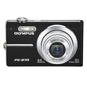 Click here to buy Olympus FE370 8MP Digital Camera with 5x Optical Dual Image Stabilized Zoom (Black) by Olympus.