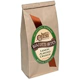 GiGi Biscotti Bites Lemon Almond Crunch 6 Ounce Packages Pack of 4 by 