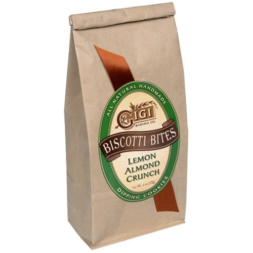 GiGi Biscotti, Lemon Almond Crunch, 6-Ounces (Pack of 4) by GiGi Biscotti