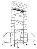 Werner 4103-18 18-by-10-Foot 500-Pound Duty Rating Aluminum Narrow Span Scaffold Tower