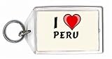 I Love Peru Keychain