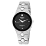Armitron Men's 201789BLK Dress Diamond Accented Silver-Tone Watch