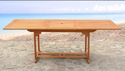 1 x XXL-Ausziehtisch, 160-220cm, eckig Serie TOSCANA