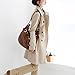 DJT Women's Elegant Long Trench Coat with Belt