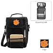 Clemson Tigers NCAA "Duet" Wine and Cheese Tote (Black/Grey)