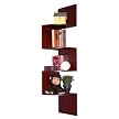 Corner Spacesaver Bookcase - Cherry