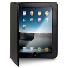 APPLE IPAD PREMIUM SOFT WALLET CASE - BLACK WITH STAND PART OF THE QUBITS ACCESSORIES RANGE