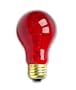 25 Watt A19 Transparent Red Light Bulb