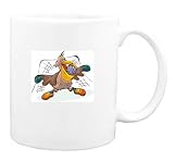 Mug with soccer, goalkeeper, sport, playing, animal, pelican