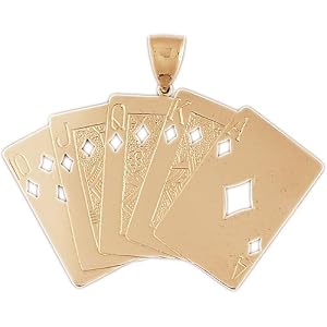 CleverEve's 14k Gold Charm Playing Cards 19.2 - Gram(s)
