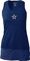 Dallas Cowboys Women's Navy Frosted Logo Winner Tank