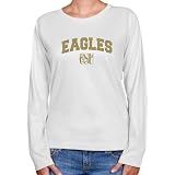 NCAA Coppin State Eagles Ladies White Logo Arch Long Sleeve Classic Fit T-shirt-