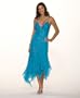 Short Party Dress by Sean Collection Silk Cocktail Dress (8678) , M, Turqouise