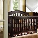 Hudson Convertible Crib with Mattress Conversion Kit and Rails Included