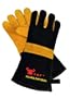 G & F 8113 Barbecue and Fireplace Gloves Extra Long Cuff 15-Inch with Premium Cowhide Suede Leather