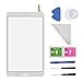 White Touch Screen Digitizer Glass Replacement for Samsung Galaxy Tab 4 SM-T330 T331 T332 T335 T337A 8.0 inch(Not Include LCD) with Tools