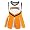 Adidas Tennessee Volunteers Orange Youth 2-Piece Cheerleader Dress