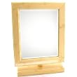 Bamboo Vanity Mirror Jewelry Counter Makeup Display