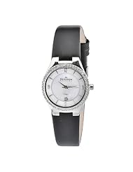Skagen Womens 630SSLB1 Quartz Stainless Steel Mother-Of-Pearl Dial Watch