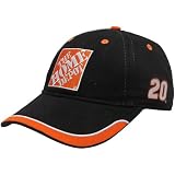Chase Authentics Joey Logano Black-Orange Big Name Colorblock Adjustable Hat