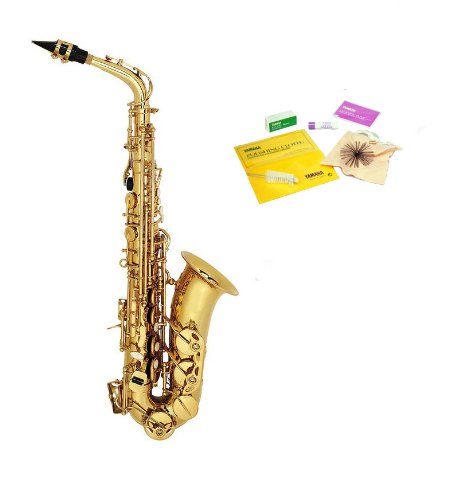 Conductor Model 300 Alto Saxophone - Gold Lacquer w Case Accessories Yamaha Care Kit and 1 Year Warranty