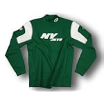 New York Jets ''Ground Control'' NFL Long Sleeve Coaches Mock Shirt, Green (X-Large)