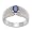 1.33ct Genuine Blue Sapphire Diamond Ring Vintage Style in Sterling Silver