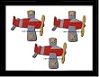 Airplane Quilt Clips - set of 3