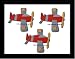 Airplane Quilt Clips - set of 3