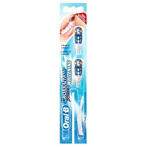 Childrens Toyshop  Health & Personal Care : Braun Oral B CrossAction Power Toothbrush 2 Whitening Refill Heads