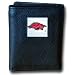 College Leather Tri-fold Wallet - Arkansas Razorbacks