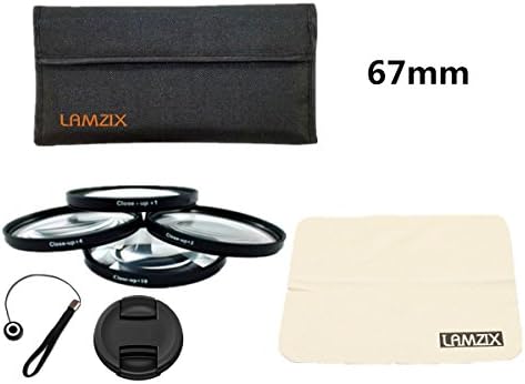 LAMZIX 67MM Professional Lens Filter Close Up Macro Filter Kit 4-Piece(+1+2+4+10)