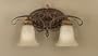 Murray Feiss VS10902-ATS Two-Light Sonoma Valley Collection Vanity Strip, Aged Tortoise Shell with French Scarvo Glass Shades