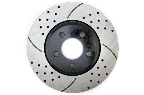 Prime Choice Auto Parts PR63024L Front Drivers Side Performance Drilled And Slotted Brake Rotor