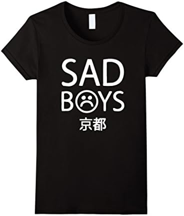 Women's Sad Boys logo shirt Large Black