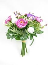 20cm Artificial Flowers Ranunculus Berry Posy/Bouquet from GT Decorations