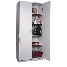 <b>White Pantry/Storage Cabinet By Ameriwood Furniture</b>