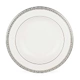 Lenox Timeless Bone China Platinum Banded Pasta Bowl/Rim Soup