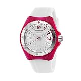 TechnoMarine Women's 110058 Cruise Original Beach 3 Hands Silver and Pink Dial Watch