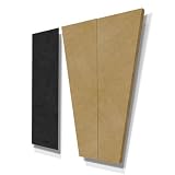 Auralex S3HTBlack/Tan SonoSuede HT System with 8- 1 SonoSuede Trapiziodal Panels in Tan and 4- 2 Corner Traps in Black; Psuedo-Suede Fabric