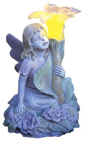 Echo Valley 6102 Solar-Powered Lighted Ultraviolet Resin Nymph Statue